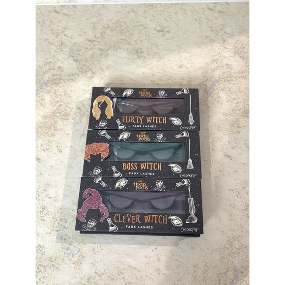 Hocus Pocus Colourpop Set of 3 Eyelashes Set